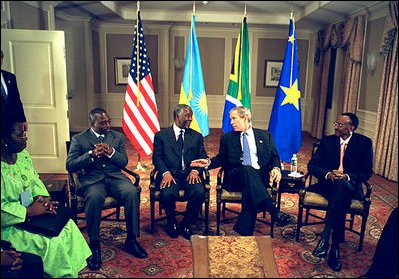 Meeting with Presidents of South Africa, Rwanda and the Congo